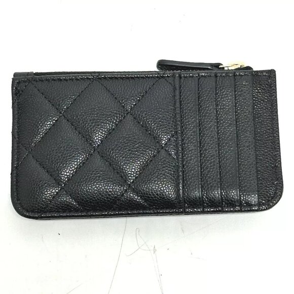 CHANEL AP2570 CC Mark Matelasse Classic Zip Card Case coin purse Unused - Picture 4 of 12